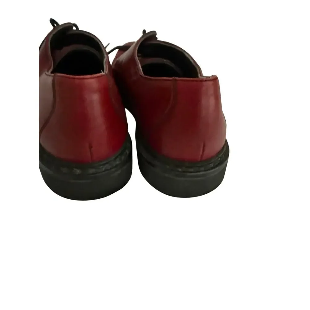 Mephisto Burgundy Leather Comfort Oxford Lace-Up Shoes Women’s US 8.5 EU 39